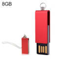 Mini Rotatable USB Flash Disk (8GB), Red