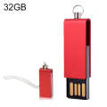 Mini Rotatable USB Flash Disk (32GB), Red(Red)