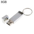 Metallic on Key Ring Style USB 2.0 Flash Disk (8GB)