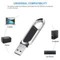 16GB Metallic Keychains Style USB 2.0 Flash Disk (Black)(Black)