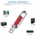 4GB Metallic Keychains Style USB 2.0 Flash Disk (Red)(Red)