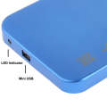 2.5 inch SATA HDD External Case, Size: 126mm x 75mm x 13mm (Blue)