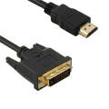 1.8m HDMI (Type-A) Male to DVI 24+1 Pin Male Adapater Cable