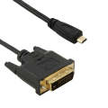 1.8m Micro HDMI (Type-D) Male to DVI 24+1 Pin Male Adapater Cable