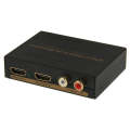 HDSP0002M1 Full HD 1080P 2 Ports HDMI Audio Extractor, EDID 5.1ch  / 2ch Setting