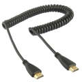 1.4 Version, Gold Plated 19 Pin HDMI Male to HDMI Male Coiled Cable, Support 3D / Ethernet, Lengt...