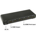 Full HD 1080P 5 Ports HDMI Switch with Remote Control & LED Indicator(Black)