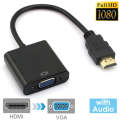 24cm Full HD 1080P HDMI to VGA + Audio Output Cable for Computer / DVD / Digital Set-top Box / La...