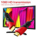 10m HDMI 1.4 Version 1080P Nylon Woven Line Red Black Head HDMI Male to HDMI Male Audio Video Con...