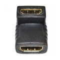 HDMI Angle Coupler (Female to Female) - 90 Degree (Gold Plated)(Black)