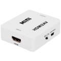 VK-126 MINI HDMI to CVBS/L+R Audio Converter Adapter (Scaler)(White)