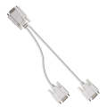 VGA SVGA HDB15 Male to 2 Female Splitter Cable