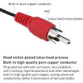 Normal Quality Jack 3.5mm Stereo to RCA Male Audio Cable, Length: 3m