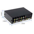 4 Port Input 1 Output Audio Video AV RCA Switch Box