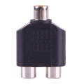 RCA Female to 2 RCA Female Adapter(Black)