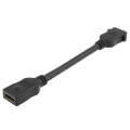 18cm 19 Pin Female to Female HDMI Cable(Black)