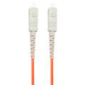 SC-SC Single-Core Multi Mode Fiber Optic Jumper,Length: 3m