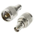 M Head Large Pin Male to BNC-K Adapter(Silver)