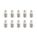 10 PCS BNC Plug to F Jack Connector, Comes in Durable Construction