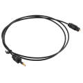 TOSLink Male to 3.5mm Male Digital Optical Audio Cable, Length: 0.8m, OD: 2.2mm(Black)