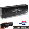 Hi-speed USB 2.0 Docking Station with 8 Ports (2xUSB 2.0 + PS2 Mouse + PS2 Keyboard + RS232 + DB2...