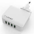 LDNIO A4403 4.4A 4 x USB Ports Smart Travel Charger, EU Plug