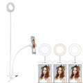 Clip Style Universal Cell Phone Holder Bracket Selfie Ring Light with 3-Color Light Adjustment, f...