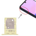 For Samsung Galaxy A15 4G SM-A155F Original SIM Card Tray + SIM / Micro SD Card Tray (Yellow)