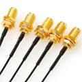5 PCS / Set RG178 Ufl / IPX / IPEX to SMA Female Adapter Braid Cable, Length:20cm