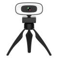 C10 2K HD Without Distortion 360 Degrees Rotate Three-speed Fill Light USB Free Drive Webcams, Bu...