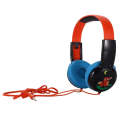KID101 Portable Cute Children Learning Wired Headphone(Black Red)
