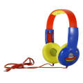 KID101 Portable Cute Children Learning Wired Headphone(Blue Red)