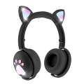 BK9 HiFi 7.1 Surround Sound Cat Claw Luminous Cat Ear Bluetooth Gaming Headset with Mic(Black)