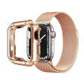 Anti-fall Electroplating TPU Watch Protective Case for Apple 1/2/3/4/5/6/7/SE 38mm/40mm/41mm(Rose...