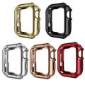 Anti-fall Electroplating TPU Watch Protective Case for Apple 1/2/3/4/5/6/7/SE 38mm/40mm/41mm(Gold)