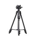 YUNTENG 6208 Aluminum Tripod Mount with Bluetooth Remote Control &  3-Way Head & Phone Clamp