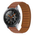 For Samsung Galaxy Gear 2 R380 Silicone Magnetic Watch Band(Brown)