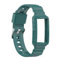 For Fitbit Charge 5 Silicone One Body Armor Watch Band(Green Pine Needles)