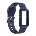 For Fitbit Charge 4 Silicone One Body Armor Watch Band(Navy Blue)