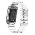 For Fitbit Charge 4 Silicone One Body Armor Watch Band(Transparent)