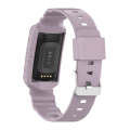 For Fitbit Charge 4 SE Silicone One Body Armor Watch Band(Light Purple)