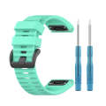 For Garmin Fenix 3 HR 26mm Silicone Watch Band(Lake blue)