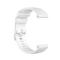 For Amazfit GTR 42mm Checkered Silicone Watch Band(White)