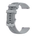 For Samsung Galaxy Watch 3 41mm 20mm Carbon Fiber Striped Silicone Watch Band(Grey)