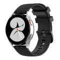 For Huawei Watch GT3 42mm 20mm Carbon Fiber Striped Silicone Watch Band(Black)