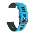 For Garmin Venu sq 20mm Mixed-color Silicone Watch Band(Blue+Grey)