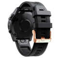 For Garmin Descent Mk2S 20mm Silicone Watch Band(Black)