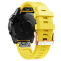 For Garmin Descent Mk2S 20mm Silicone Watch Band(Yellow)