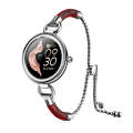 GT01 1.09 inch Color Screen Smart Watch, Support Heart Rate  / Blood Pressure Monitoring(Silver Red)