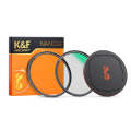 K&F CONCEPT SKU.1824 82mm Black Diffusion 1/4 Lens Filter Kit Dream Cinematic Effect Filter for V...